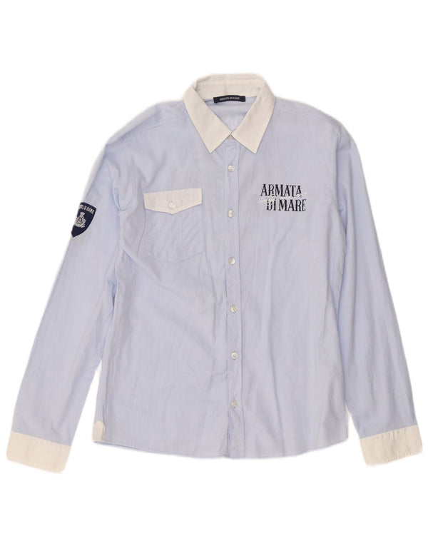 Camicia grafica per ragazzi Armata Di Mare 13-14 anni XL in cotone blu