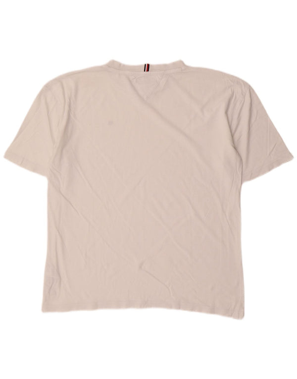 TOMMY HILFIGER T-shirt da bambino Top 15-16 anni in cotone bianco sporco