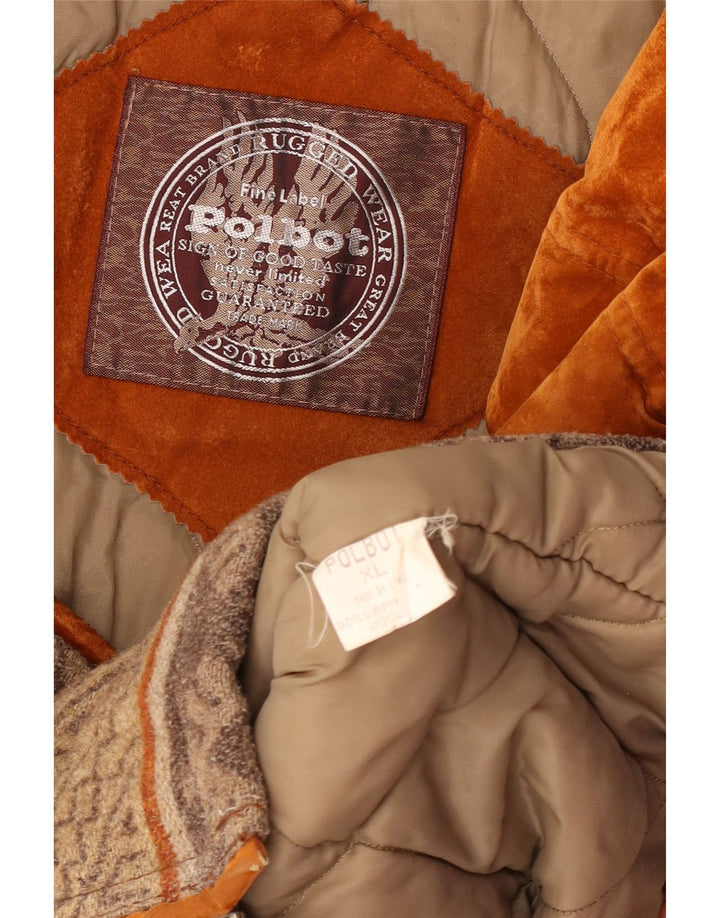 Giubbotto bomber da uomo Polbot UK 42 XL Lana geometrica beige