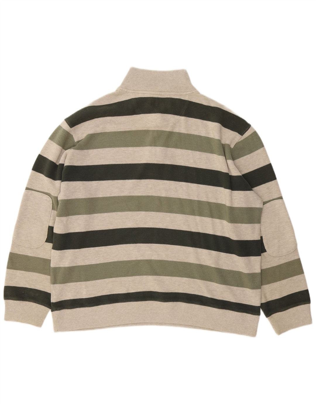 Marks & Spencer maglione da uomo con collo con zip blu Harbour grande kaki