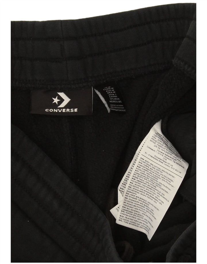 Converse Pantaloni da tuta grafica da uomo Joggers medio cotone nero