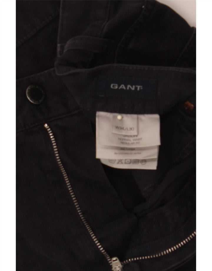 Jeans dritti da uomo Gant W34 L30 cotone blu navy