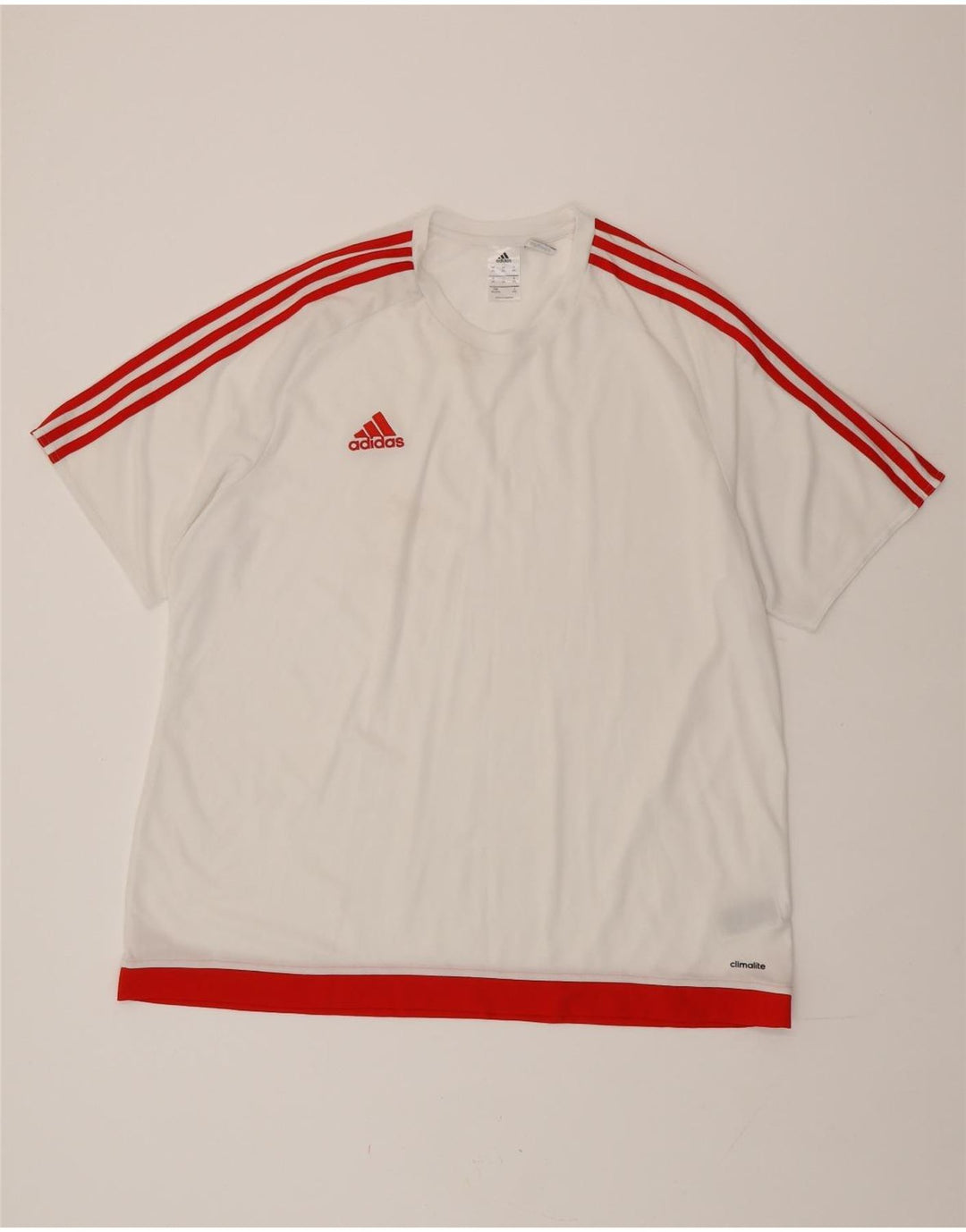 T-shirt Adidas Climalite da uomo Top 2XL poliestere bianco