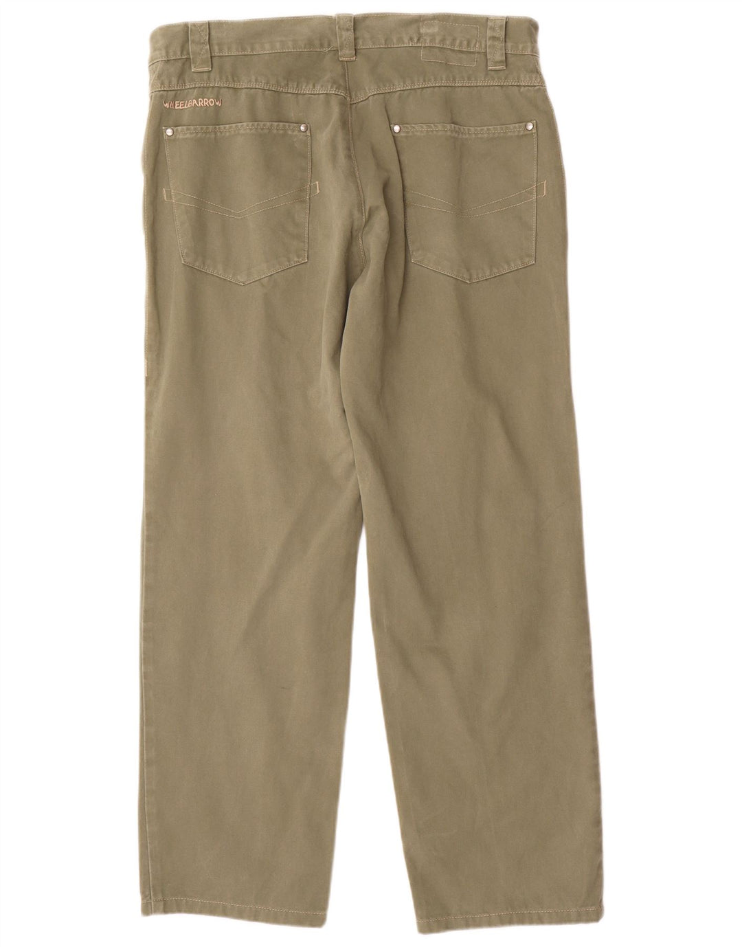 Pantaloni casual dritti da uomo VINTAGE W40 L31 cotone kaki