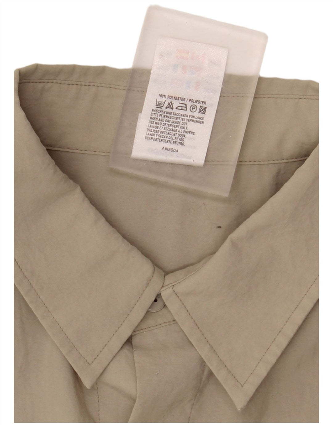 Camicia a maniche corte da uomo ADIDAS UK 46/48 XL Poliestere beige