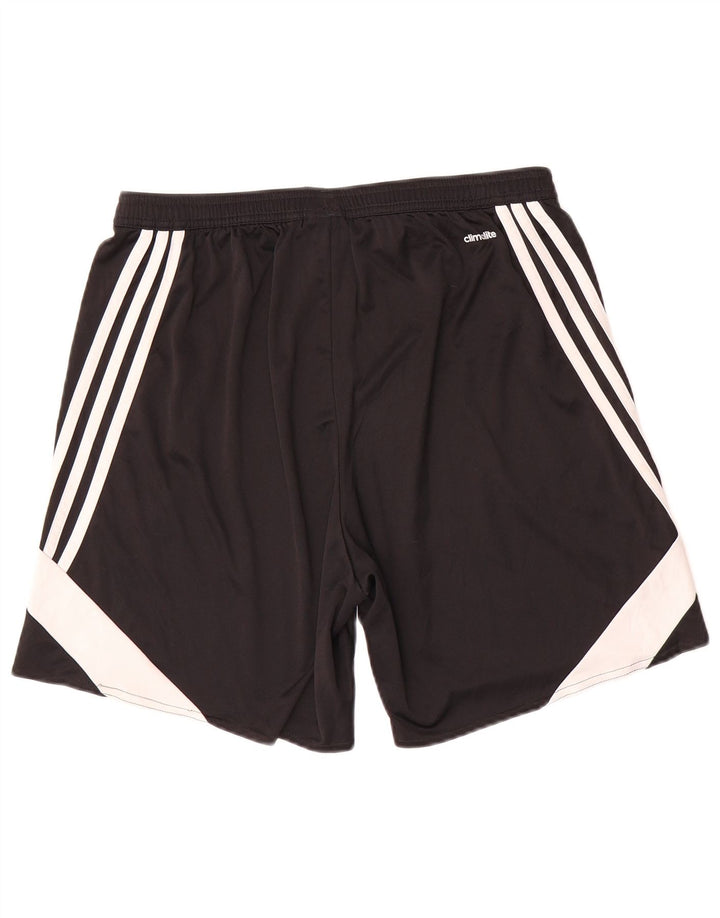 Pantaloncini sportivi Adidas Climalite da uomo grandi color block nero