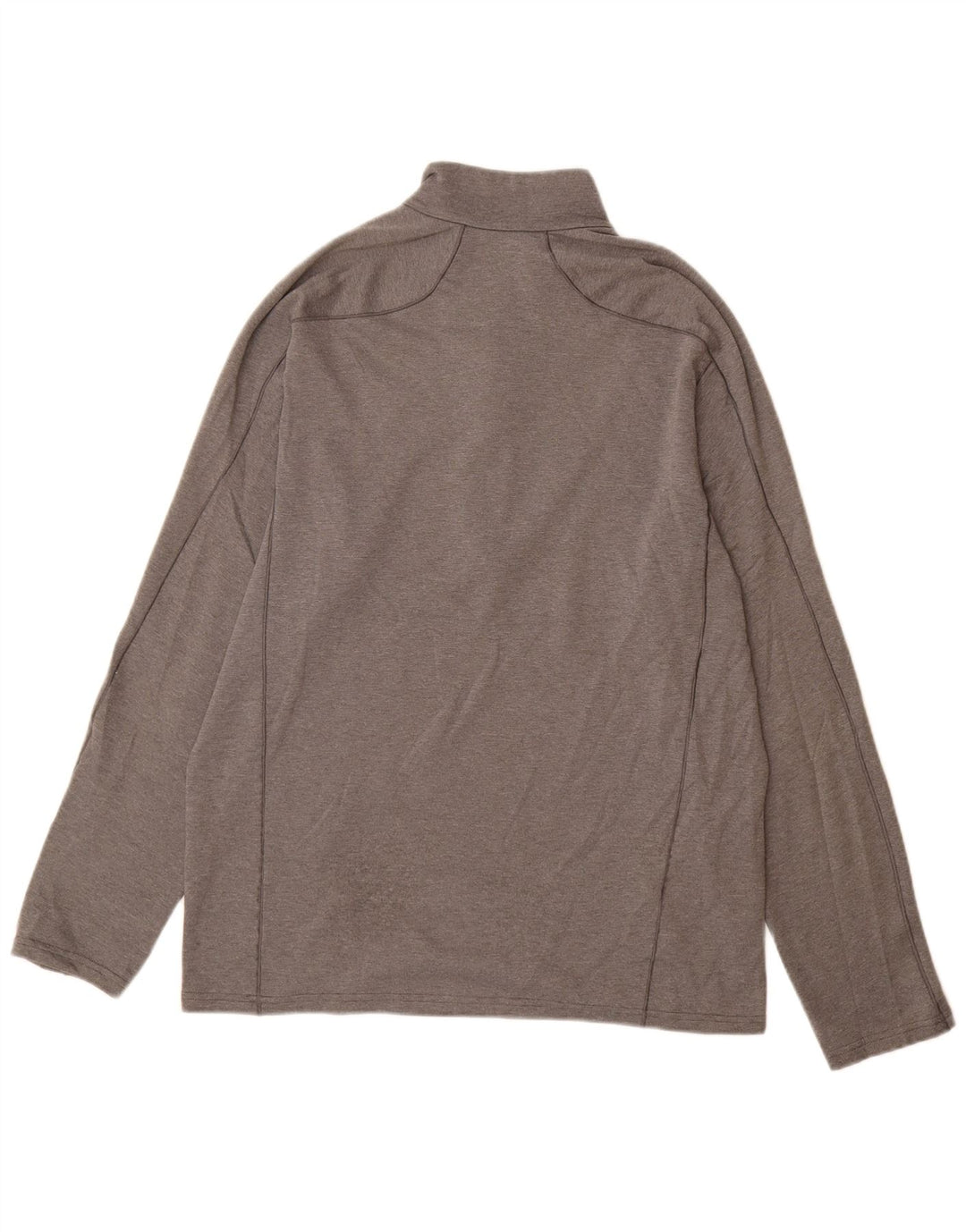 PATAGONIA Tuta da uomo pullover con zip e collo, grande, in poliestere grigio