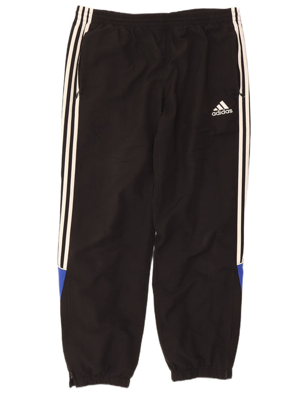 Pantaloni da tuta da uomo Adidas Joggers UK 44/46 Large Nero Colourblock