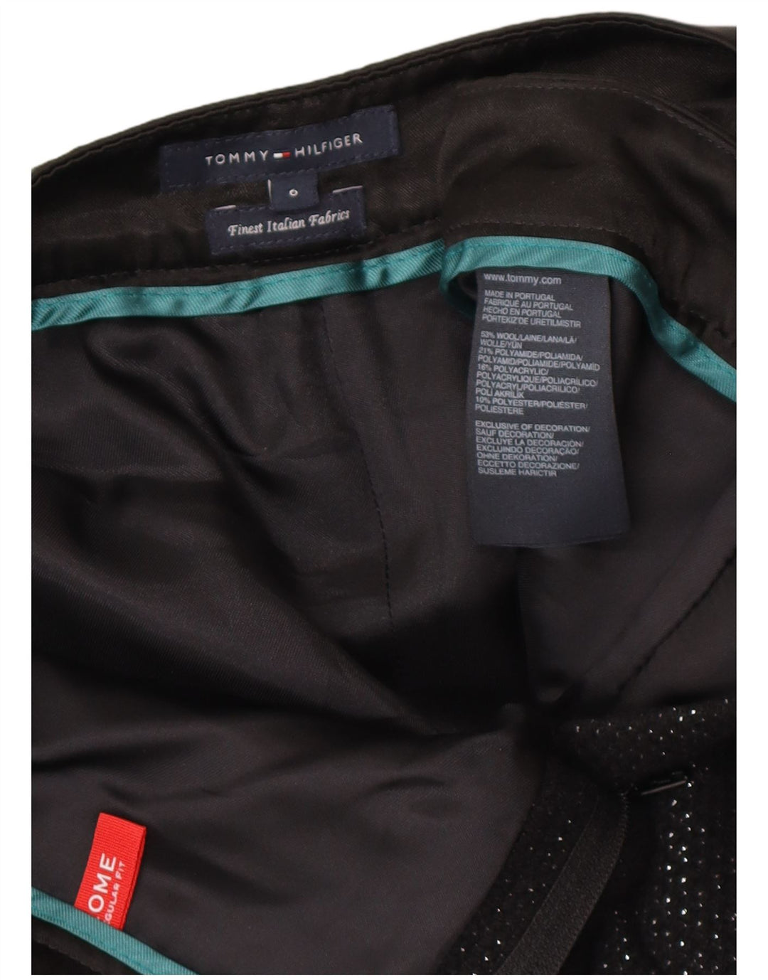 Pantaloni chino dritti da donna Tommy Hilfiger US 6 medi W28 L27 neri