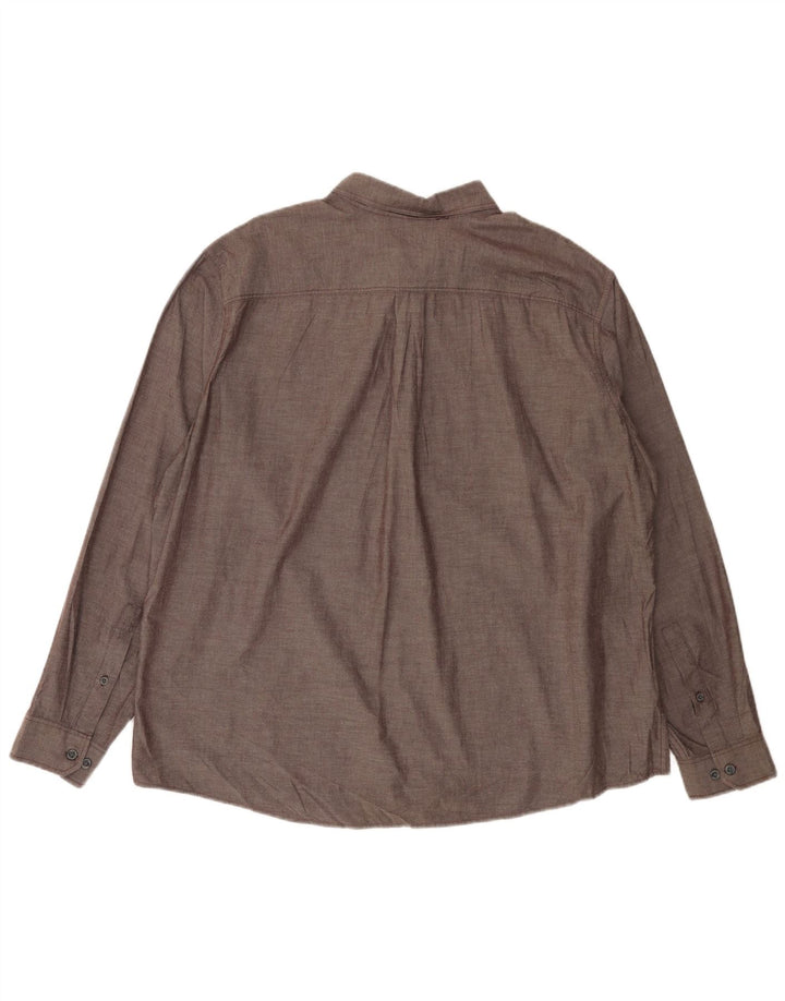 Camicia da uomo Classic Fit Eddie Bauer 2XL in cotone grigio