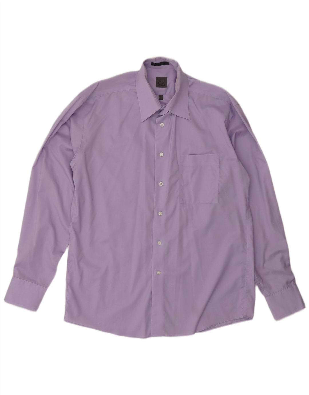 Camicia da uomo Calvin Klein taglia 16 grande cotone viola