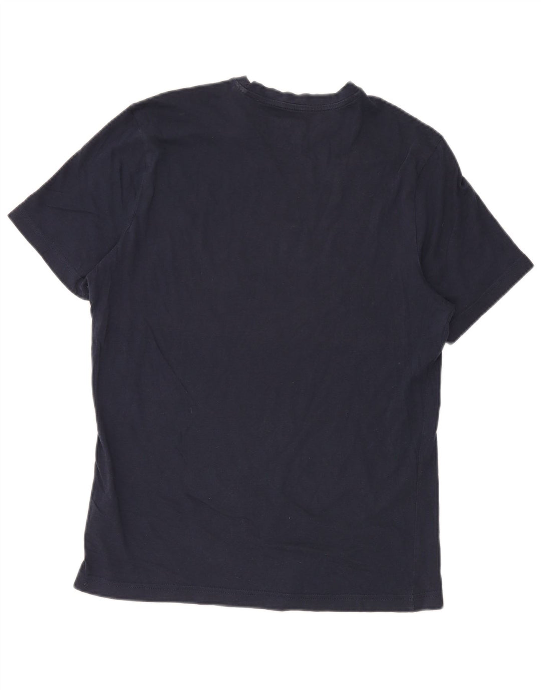 T-shirt grafica da uomo Reebok Top Large in cotone blu navy
