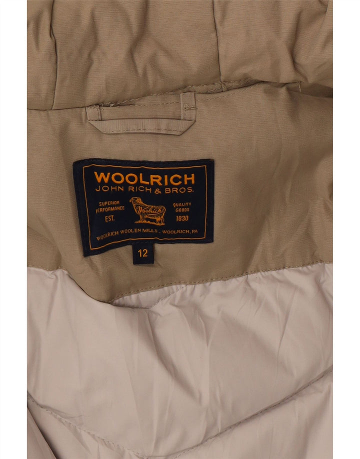 Giacca utility con cappuccio per ragazze Woolrich 11-12 anni Beige