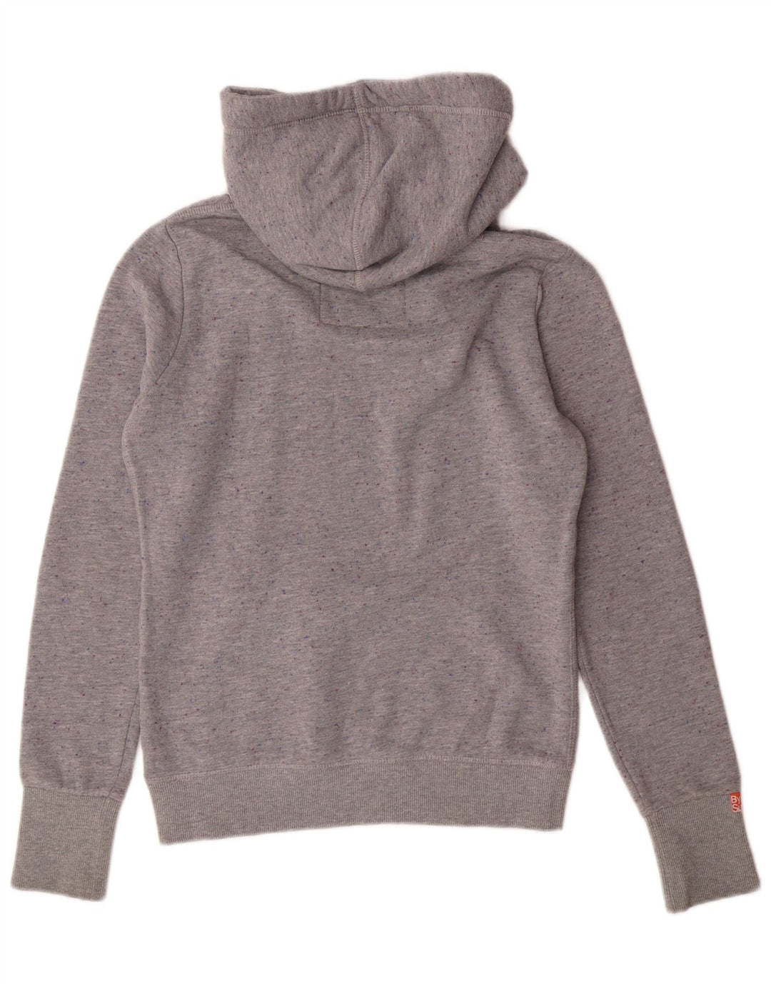 Felpa con cappuccio grafica da donna SUPERDRY UK 14 Poliestere screziato grigio medio