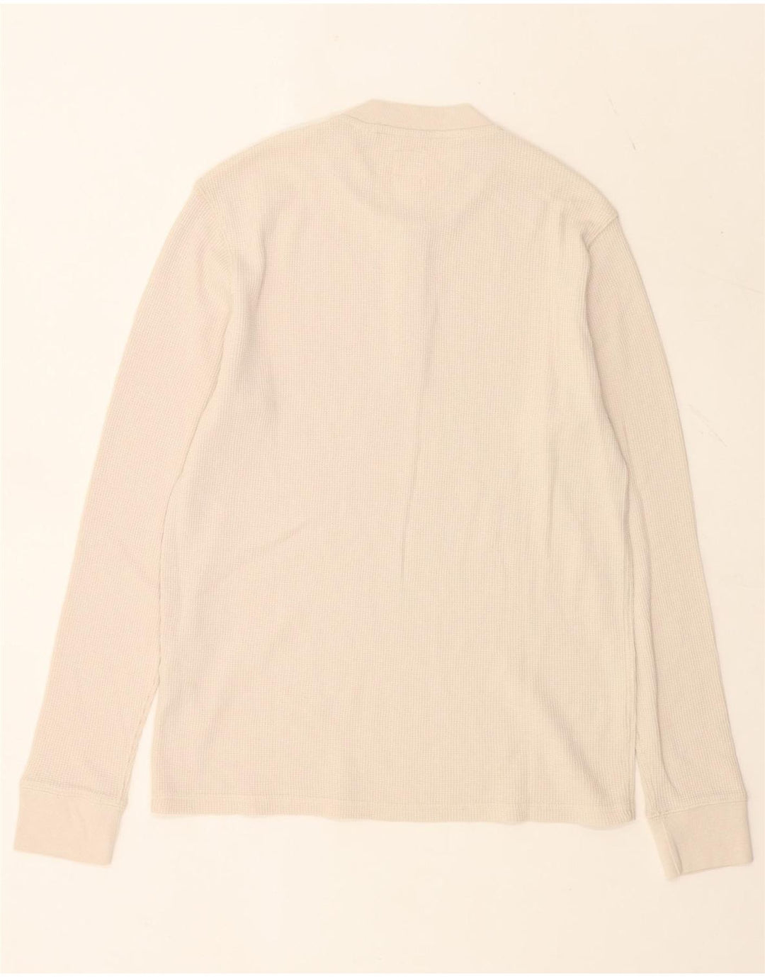 Levi's Uomo Standard Top Manica Lunga Cotone Beige Medio