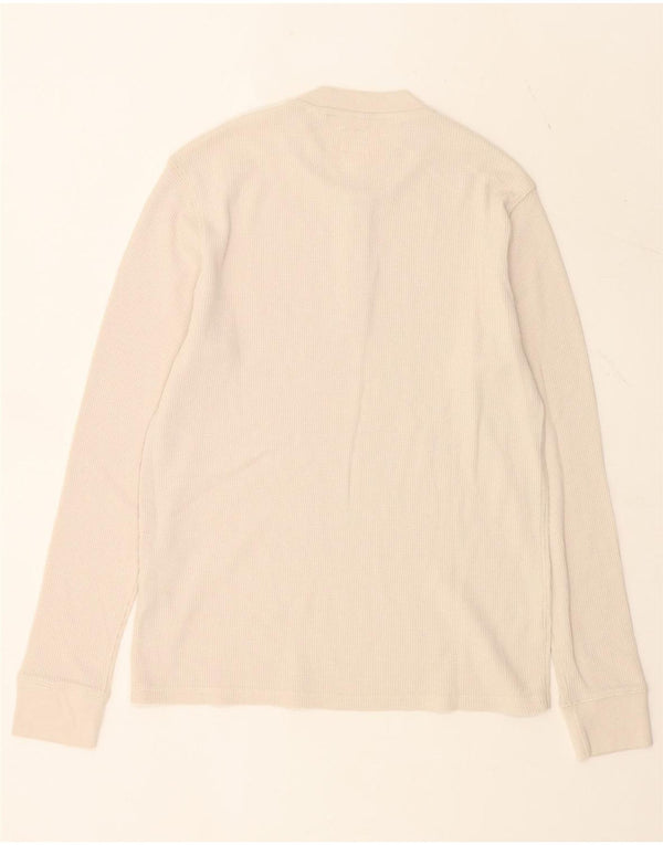 Levi's Uomo Standard Top Manica Lunga Cotone Beige Medio