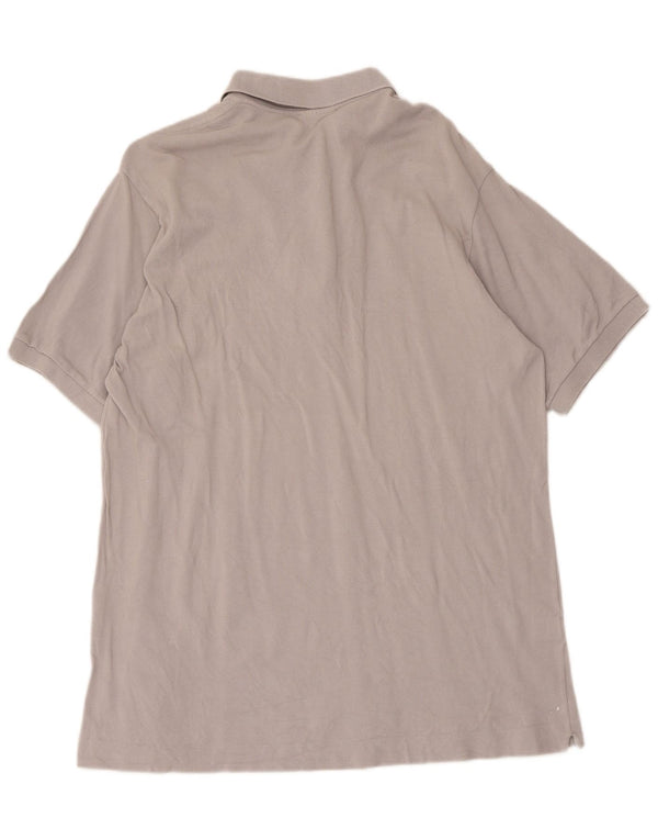Polo da uomo Lacoste taglia 6 XL in cotone grigio