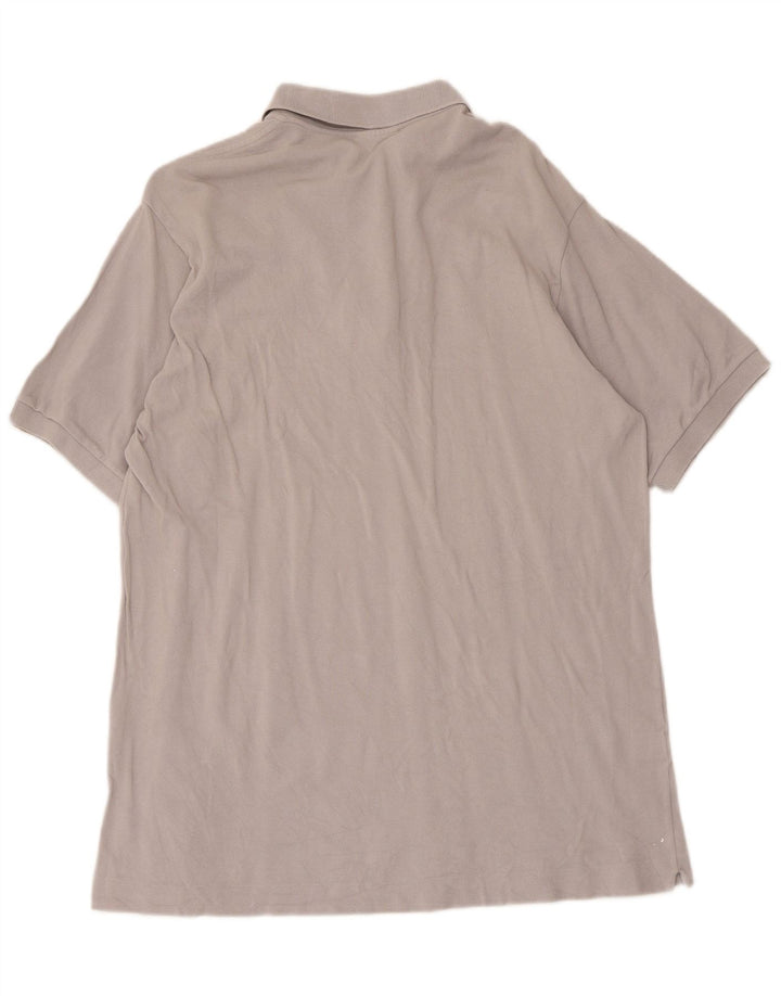 Polo da uomo Lacoste taglia 6 XL in cotone grigio