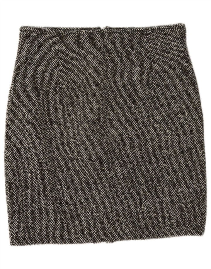 Minigonna vintage da donna W28 grigio medio