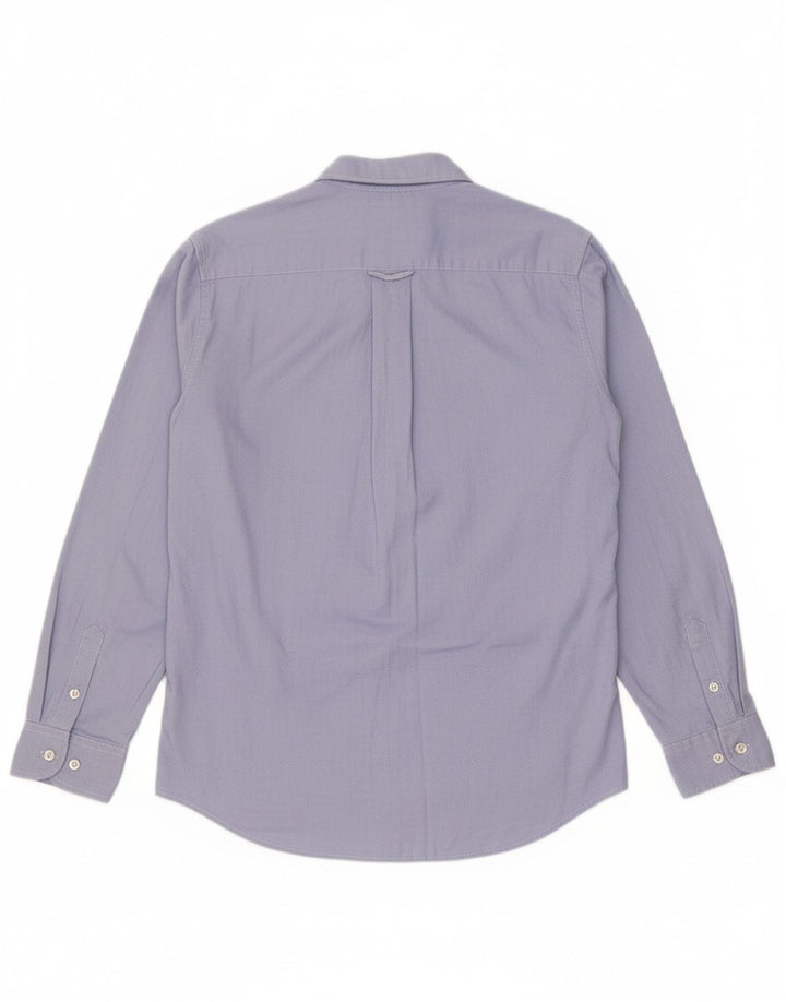 IZOD Boys Stretch Shirt 14-15 Years Large  Blue Cotton