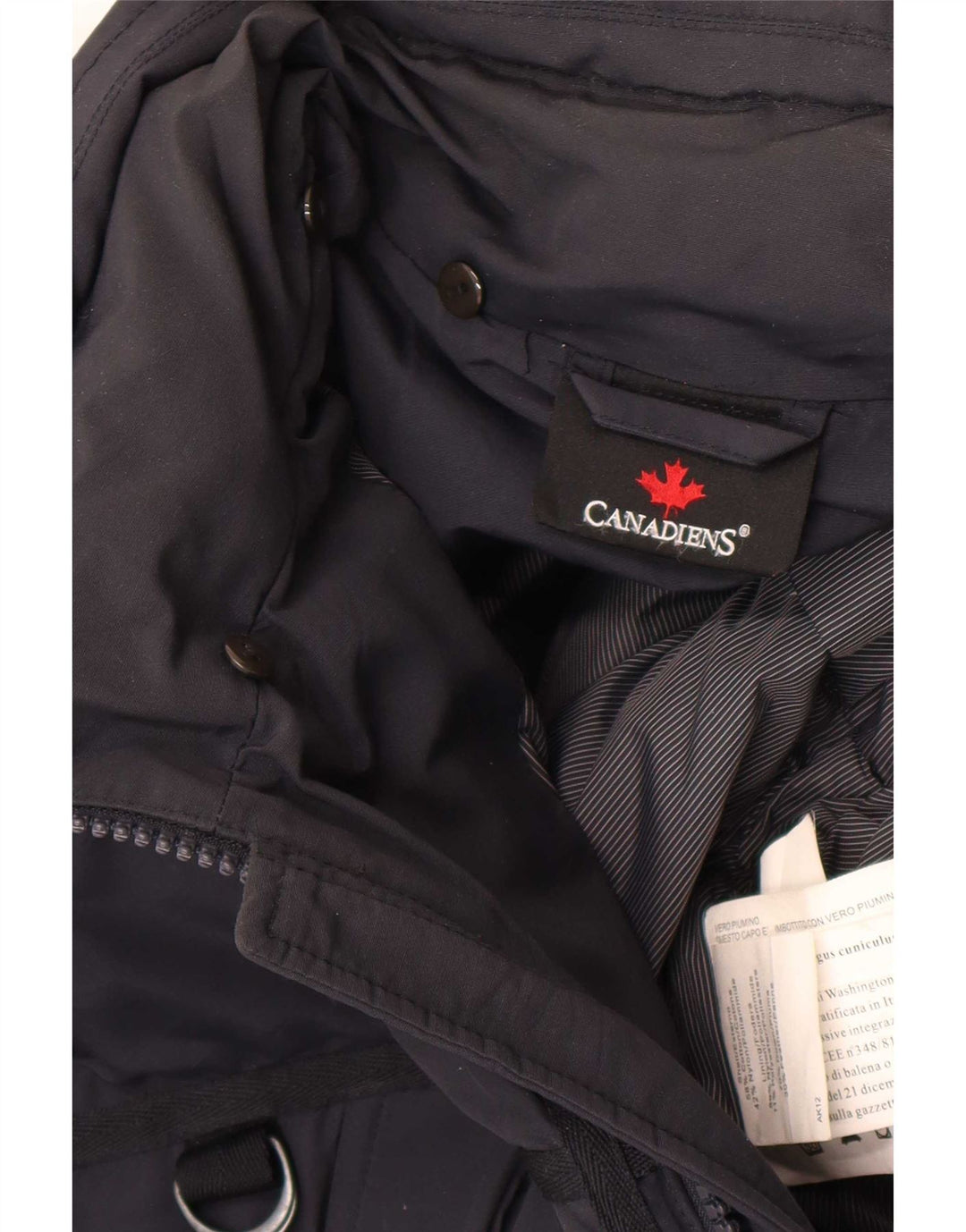 Giacca imbottita da uomo Canadiens UK 42 XL Cotone blu navy