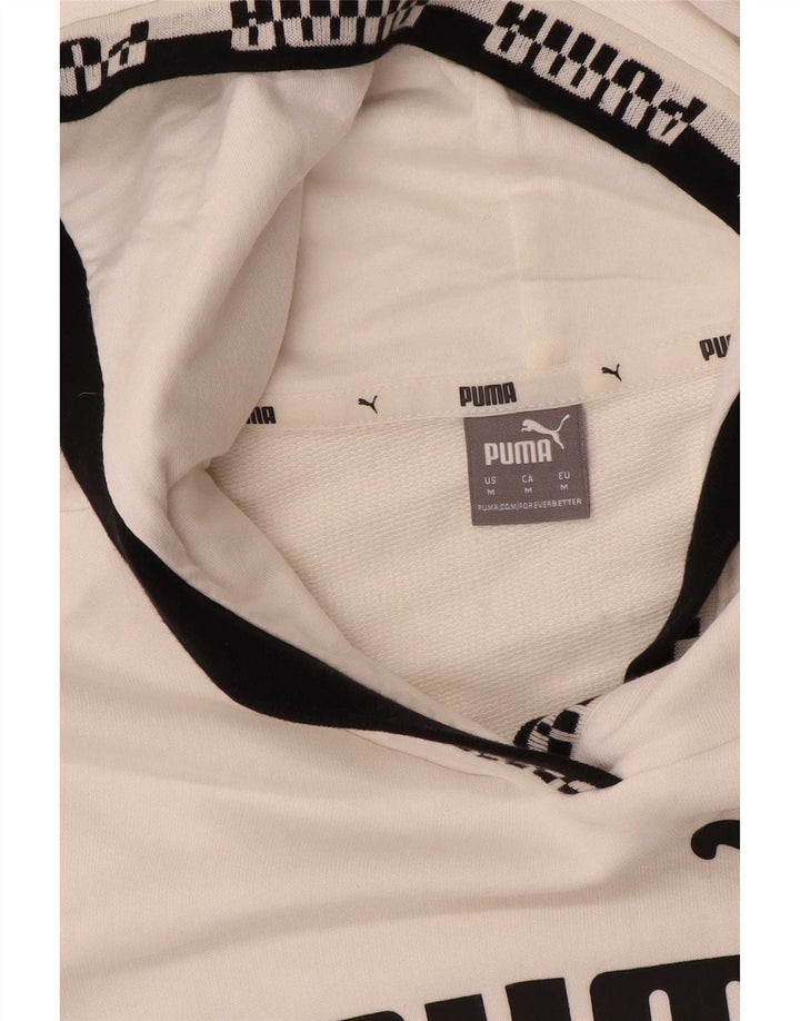 Maglia con cappuccio grafica da donna Puma UK 14 Medium White