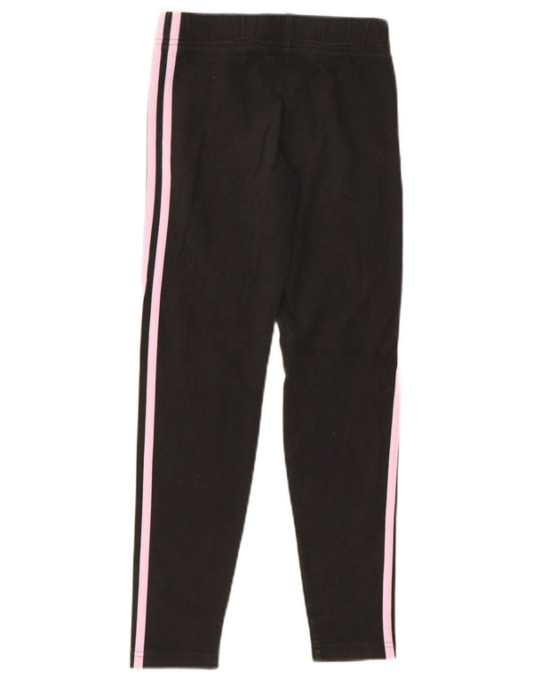 Leggings Adidas Bambina 11-12 Anni Cotone Nero