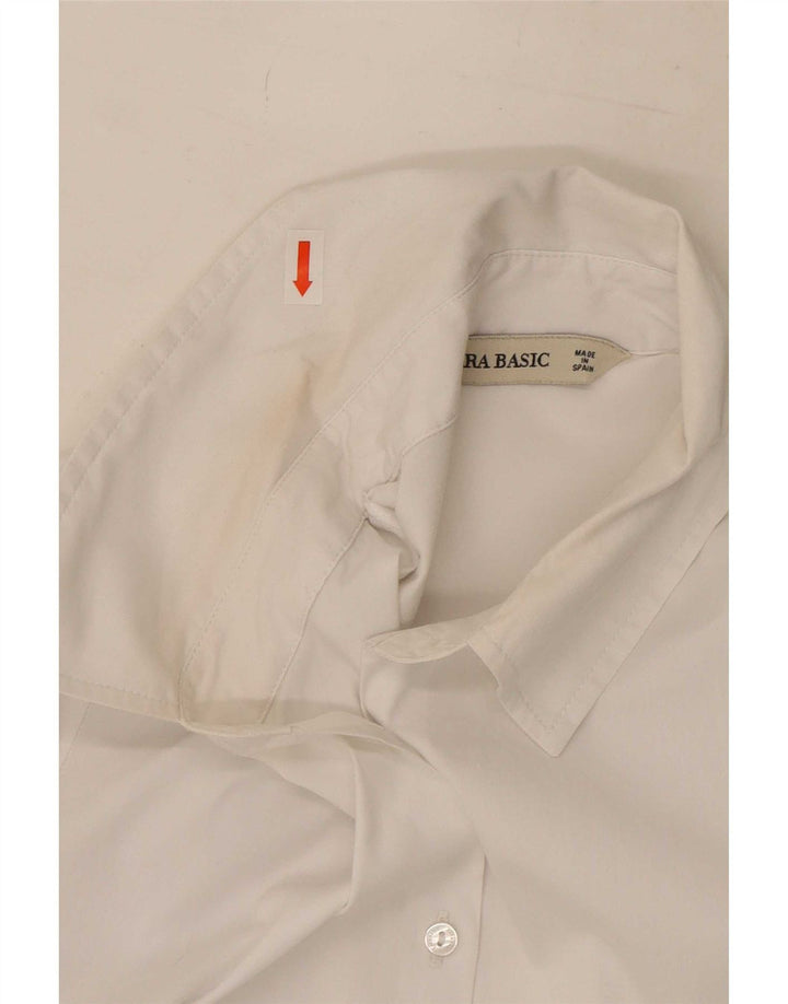 Camicia formale da donna Zara UK 10 piccola bianca