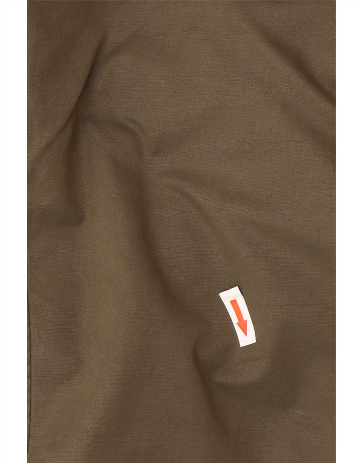 Parka oversize con cappuccio da donna Zara UK 10 piccolo poliestere kaki