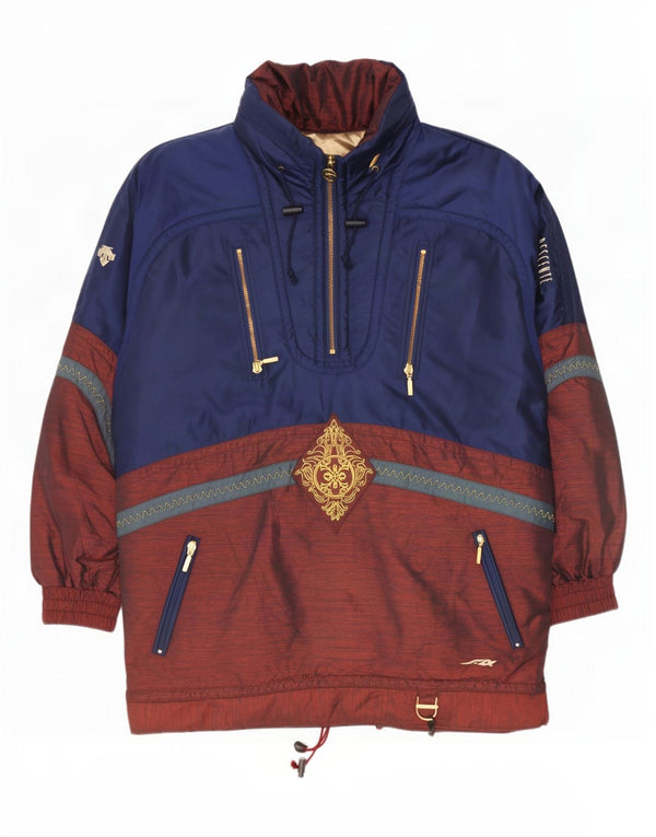 Giacca da sci oversize con cappuccio da donna Descente EU 40 Medium Blu Navy