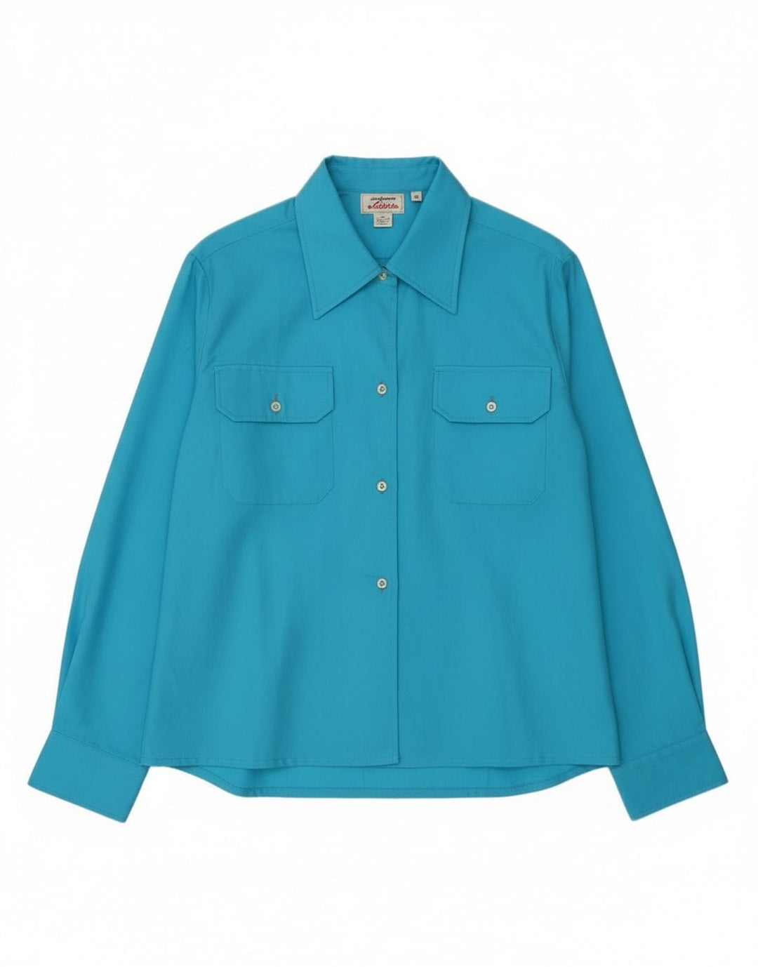Camicia vintage da donna IT 46 grande blu