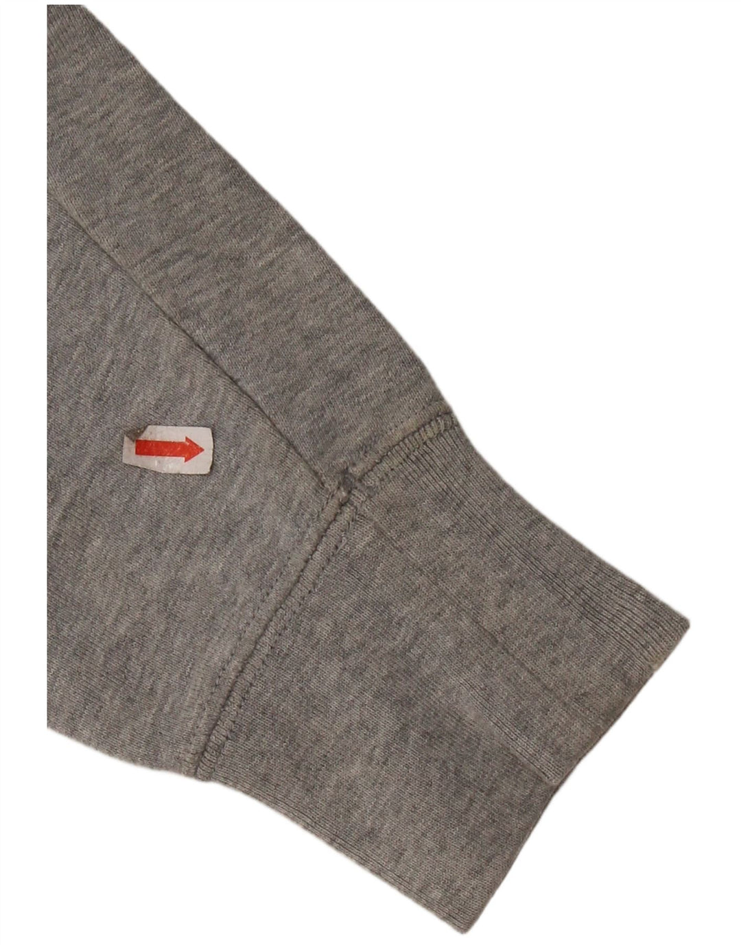 Felpa oversize da donna REEBOK maglione UK 10 piccolo cotone grigio