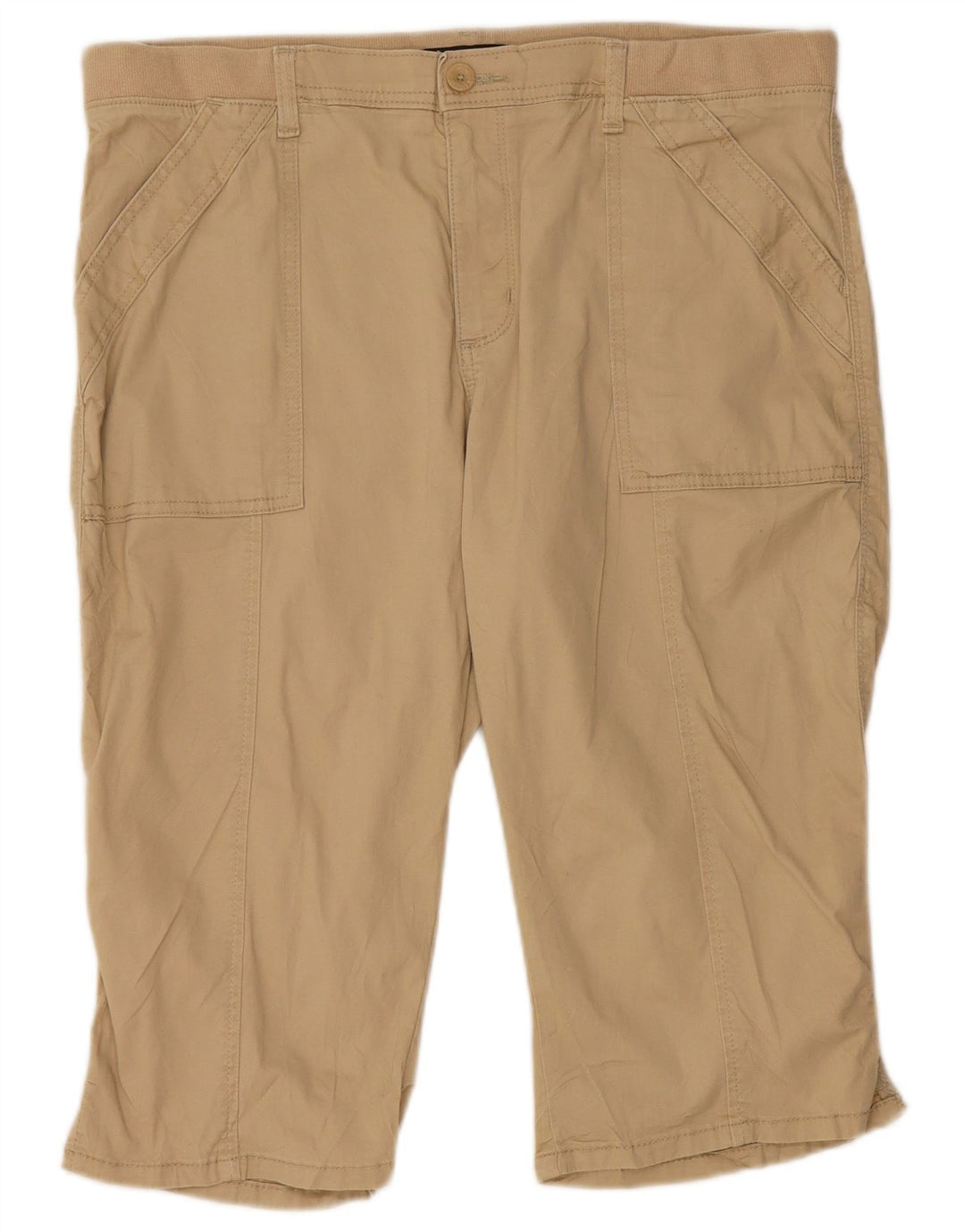Bermuda da donna a vita alta Lee W36 XL Beige