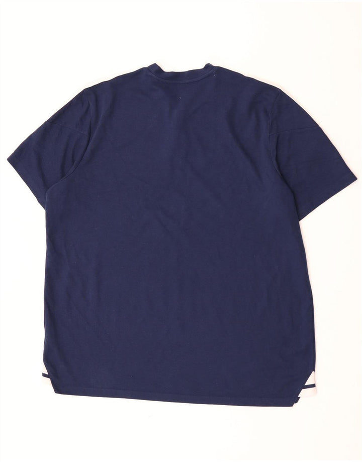 T-shirt da uomo Adidas Top 2XL cotone blu navy