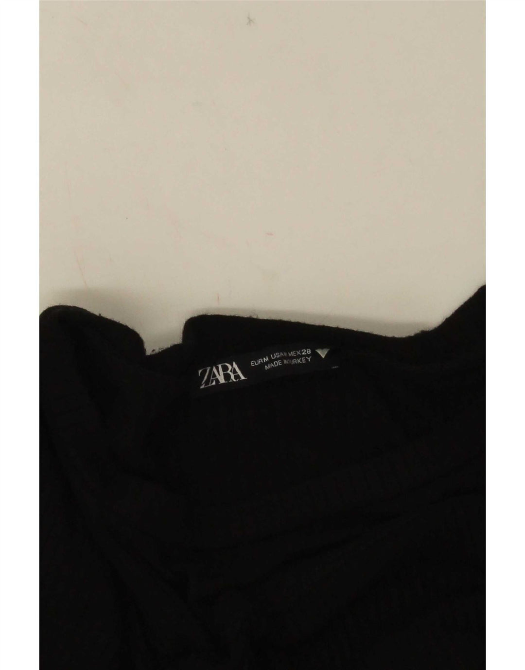 Top a maniche lunghe da donna Zara UK 12 medio nero
