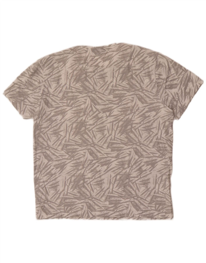 Calvin Klein Uomo T-shirt con motivo astratto Top Large in cotone grigio
