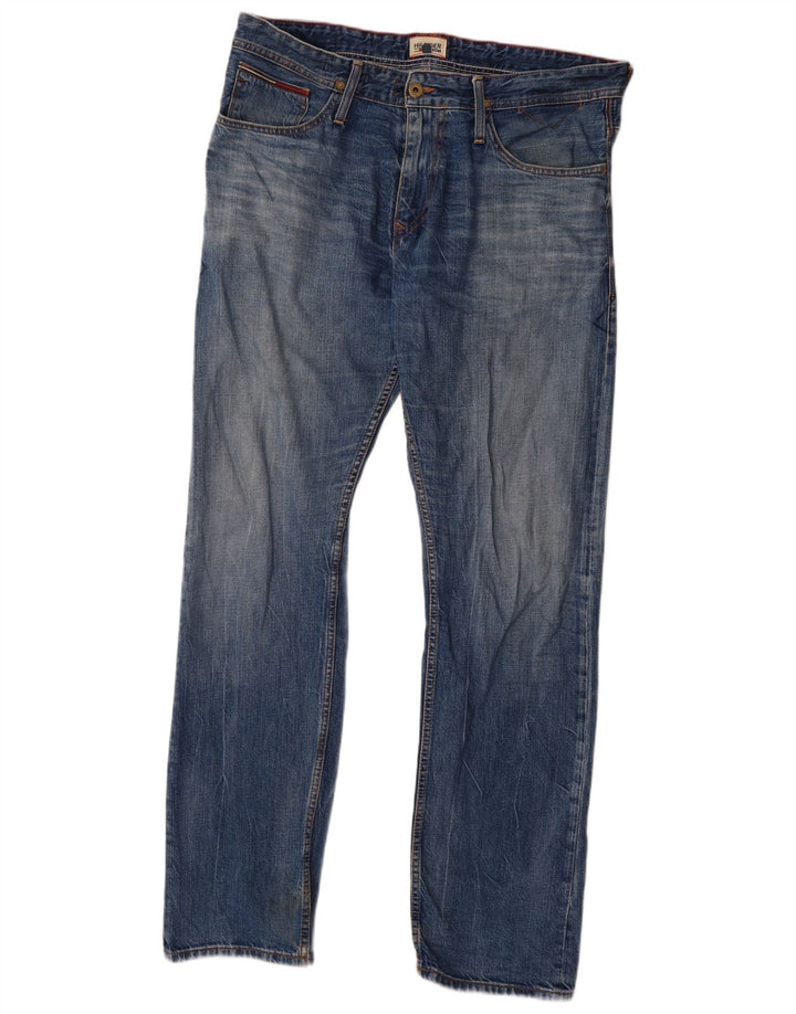 Jeans dritti da uomo Tommy Hilfiger W36 L34 cotone blu