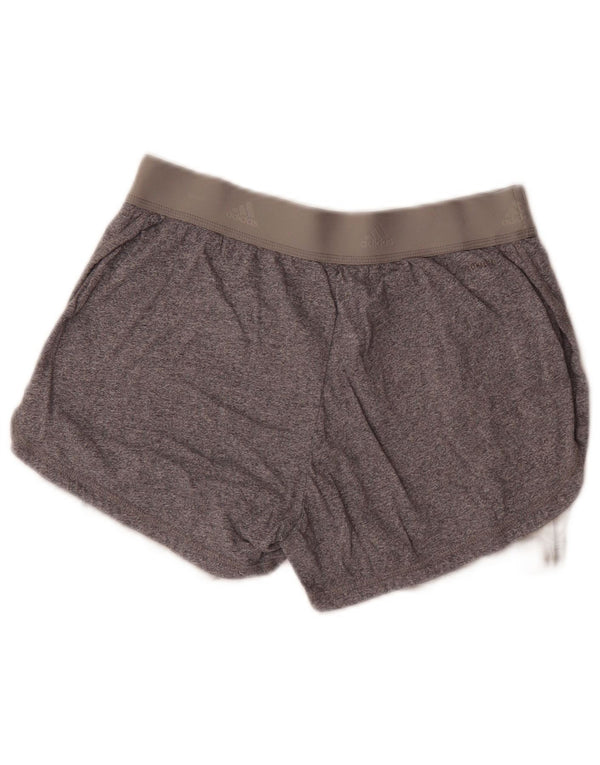 Pantaloncini sportivi Adidas Climalite Graphic da donna UK 8/10 Piccolo Grigio