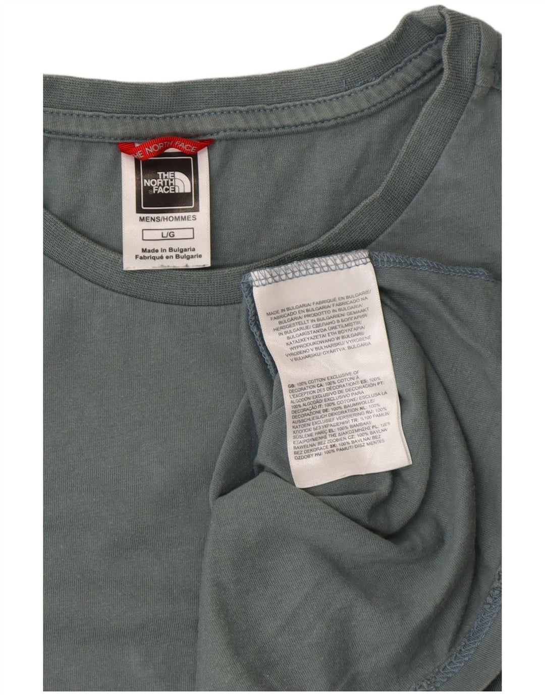 THE NORTH FACE T-shirt da uomo Top grande in cotone verde