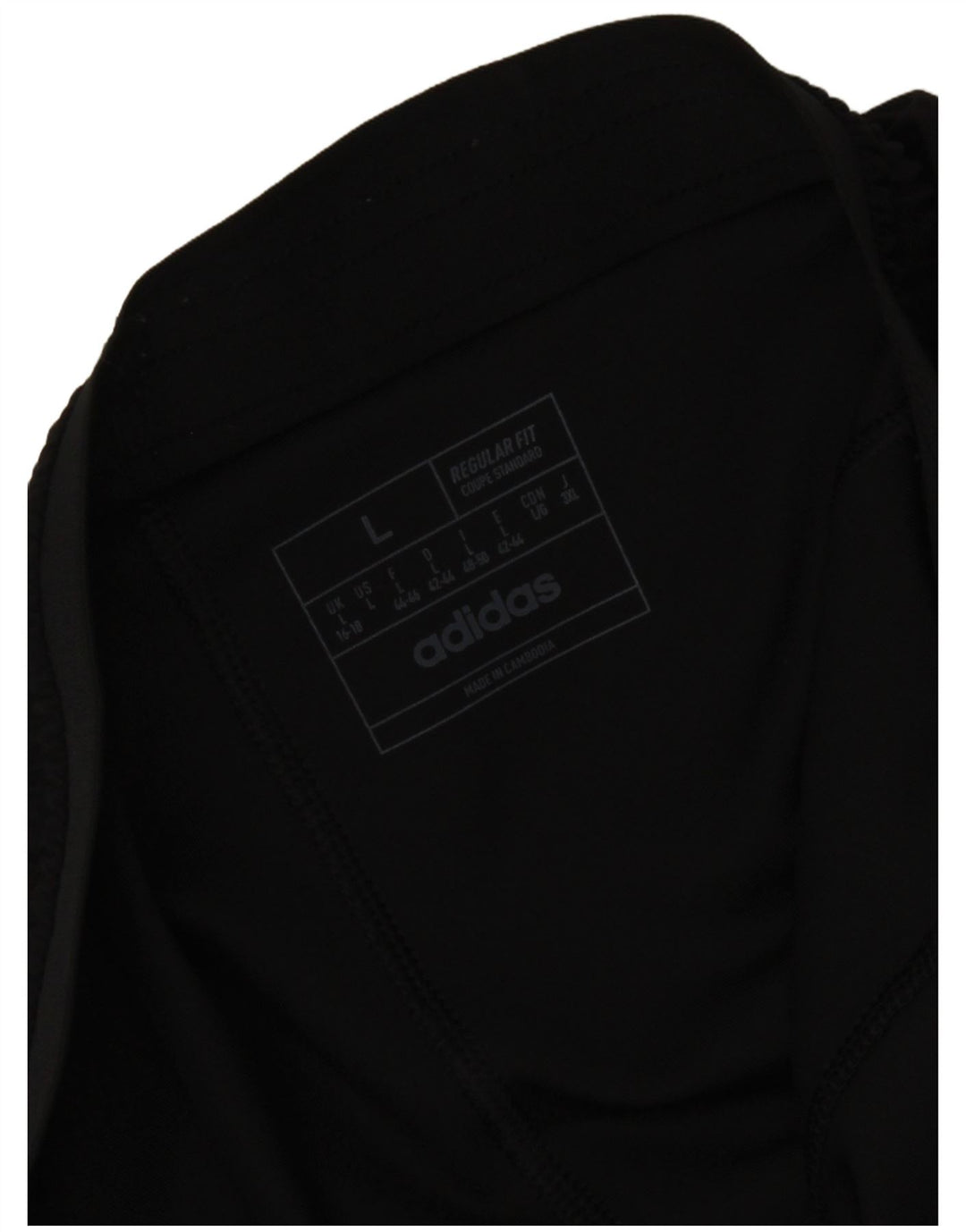 Pantaloncini sportivi ADIDAS vestibilità regolare da donna UK 16/18 grandi neri