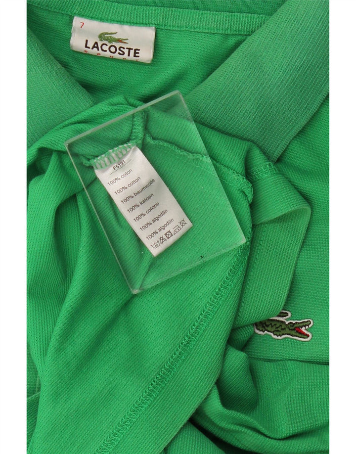 Polo da uomo LACOSTE taglia 7 2XL cotone verde