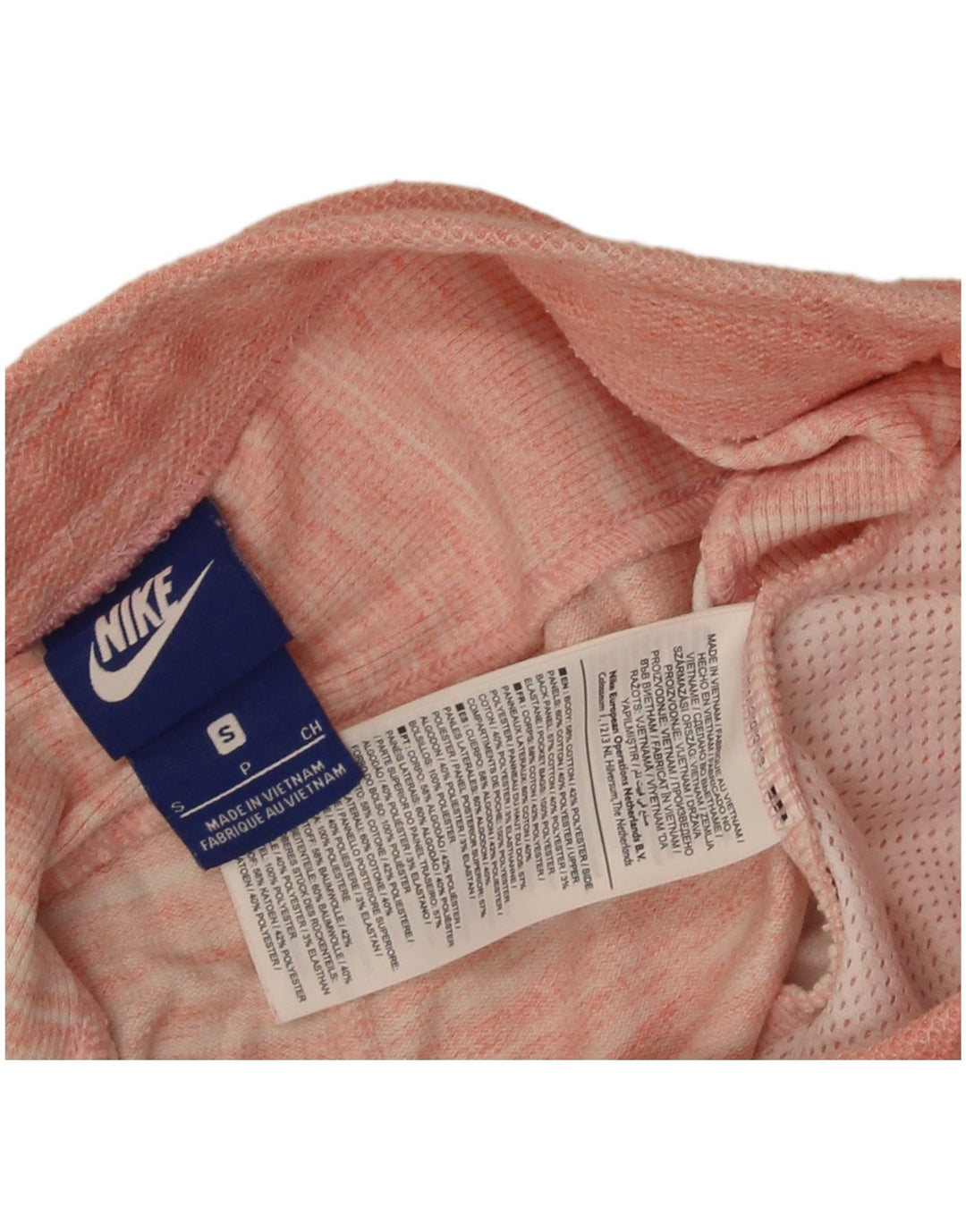 Pantaloncini sportivi Nike da uomo piccoli in cotone a righe rosa