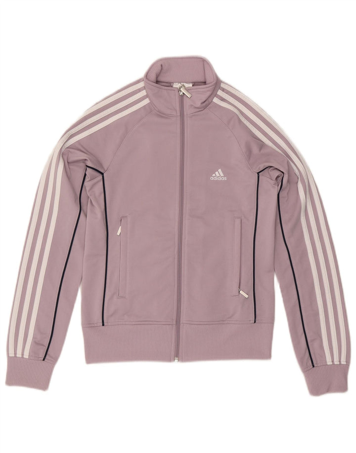 Giacca da ginnastica da donna Adidas UK 10 piccola poliestere viola