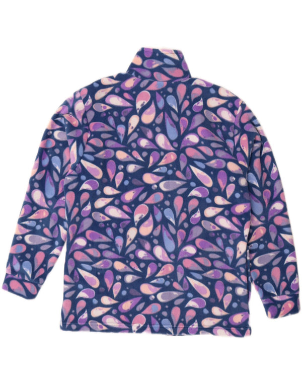 Giacca in pile da donna Canada Logan UK 18 XL Blu Paisley Cotton
