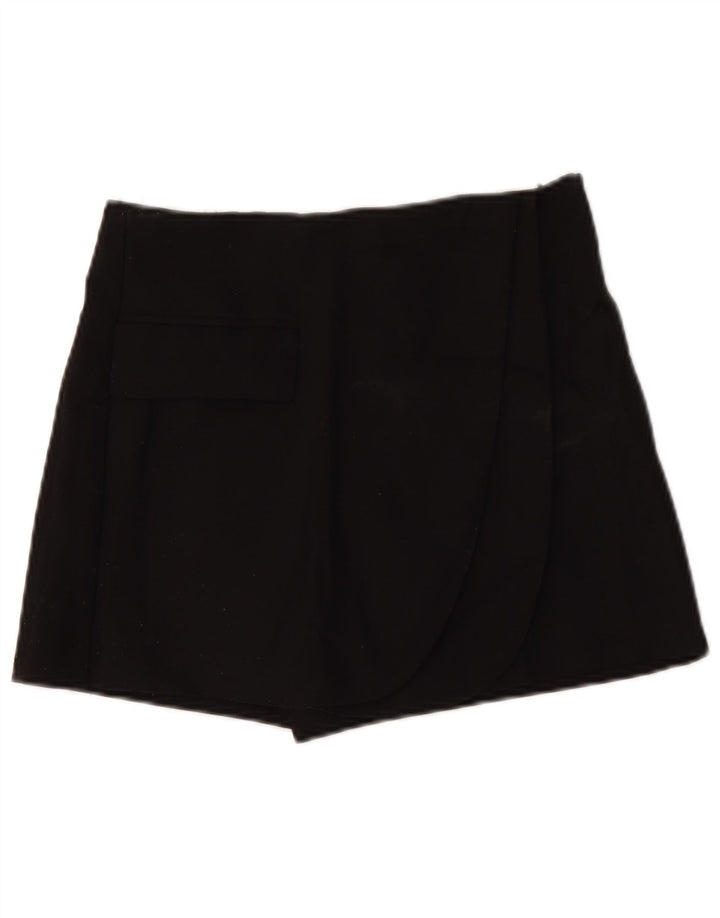 Pantaloncini casual da donna Zara piccoli W26 poliestere nero