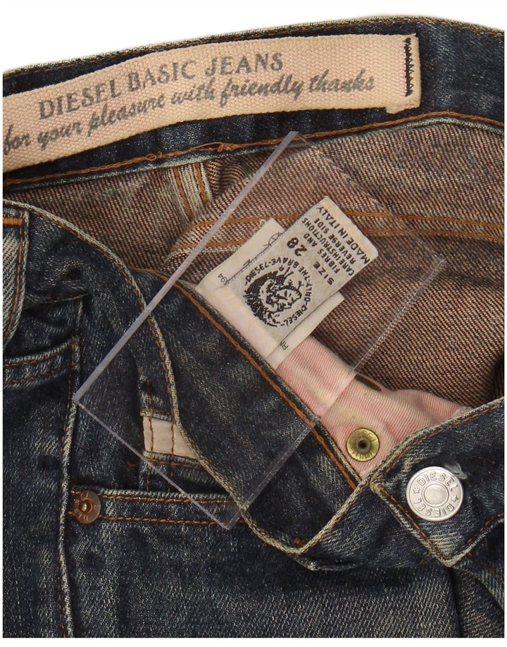 Jeans corti da uomo DIESEL W28 L25 cotone blu