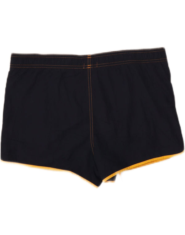 Pantaloncini da bagno grafici da uomo Calvin Klein piccoli color block blu navy