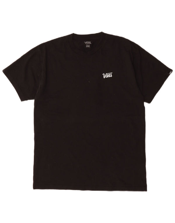 Maglietta da uomo Vans Top in cotone nero medio