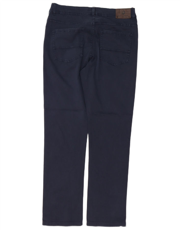 DACK'S Mens Regular Fit Casual Trousers IT 48 Medium W34 L31 Navy Blue
