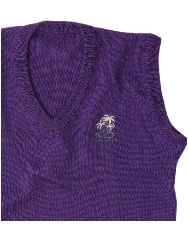 Canottiera vintage da uomo viola medio